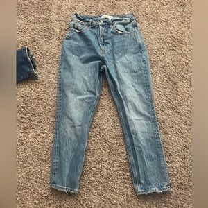 Abercrombie high rise mom jean curve love